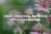 直客社区，直客社区货源站，直客社区的价值与未来亿乐社区低价自营货源站