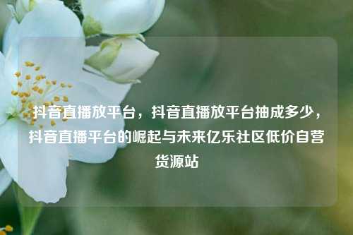 抖音直播放平台	，抖音直播放平台抽成多少，抖音直播平台的崛起与未来亿乐社区低价自营货源站  第1张