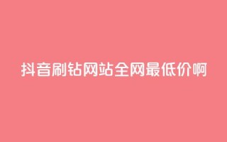 抖音刷钻网站全网最低价啊,dy播放量24小时到账 - 快手打call业务购买 - 快手业务卡盟网站