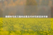 俄媒称乌克兰国内出售北约对乌军培训手册